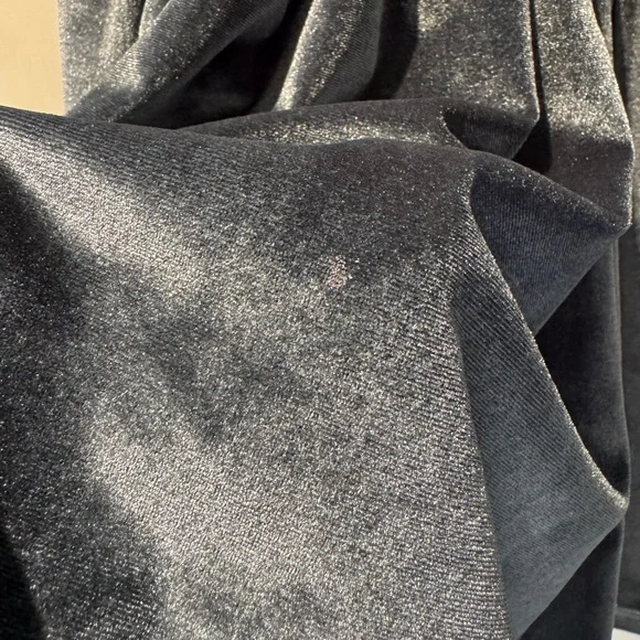 Pink Chicken Gray Velvet Kids Dress - Picture 4 of 8